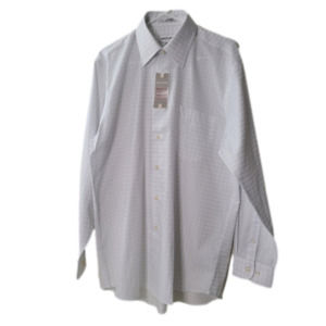 PIERRE Cardin men's button-down long-sleeve NWT dress shirt, Neck 16 (PTP 24")
